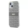DKNY DKHMP15SHRHSEE Capa rígida para Apple iPhone 15 / 14 / 13 6,1 inch bege IML Mono & Stripe MagSafe