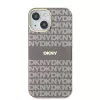 DKNY DKHMP15SHRHSEE Capa rígida para Apple iPhone 15 / 14 / 13 6,1 inch bege IML Mono & Stripe MagSafe