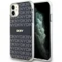 DKNY DKHMN61HRHSEK Capa rígida para Apple iPhone 11 / iPhone XR 6,1 inch preta IML Mono & Stripe MagSafe