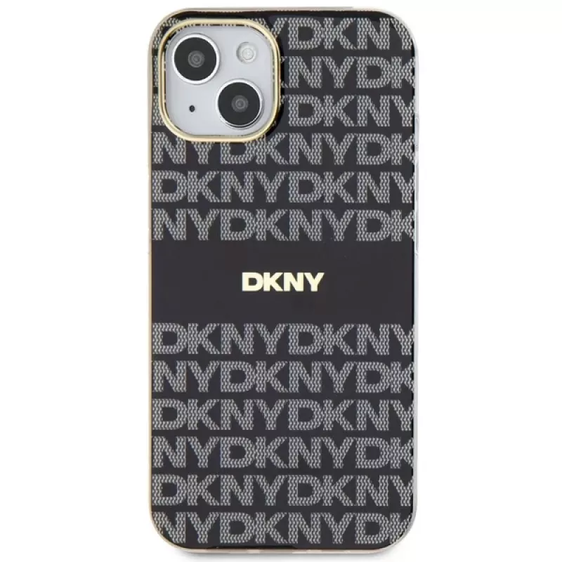 DKNY DKHMP14SHRHSEK Capa rígida IML Mono & Stripe para iPhone 14/15/13 6,1