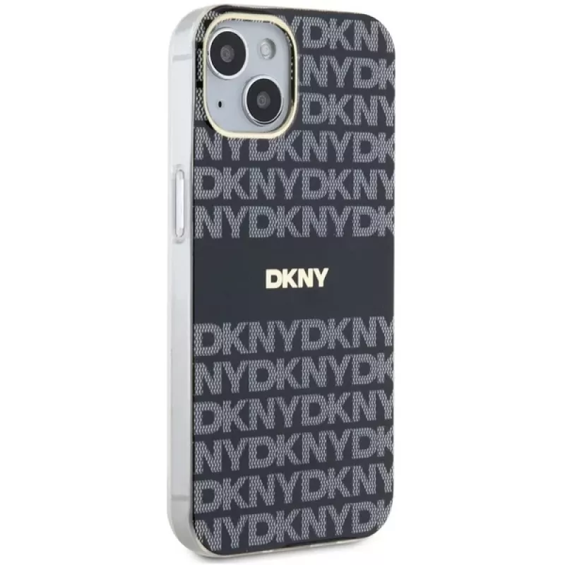 DKNY DKHMP14SHRHSEK Capa rígida IML Mono & Stripe para iPhone 14/15/13 6,1