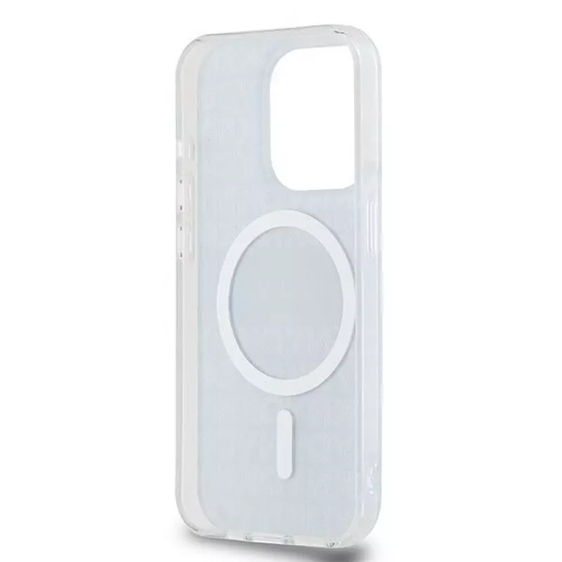 DKNY DKHMP14XHRHSEK Capa rígida IML Mono & Stripe MagSafe para iPhone 14 Pro Max 6,7