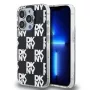 DKNY DKHCP15LHDLCEK capa rígida para Apple iPhone 15 Pro 6,1, preta, IML Checkered Mono Pattern