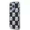 DKNY DKHCP15LHDLCEK capa rígida para Apple iPhone 15 Pro 6,1, preta, IML Checkered Mono Pattern