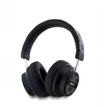 DKNY DKBHM2PCSHLK Auscultadores Bluetooth over-ear, preto padrão xadrez