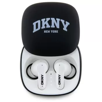 DKNY DKTWS3DNYAK Auscultadores Bluetooth TWS in-ear com estojo de carregamento, acabamento emborrachado, preto