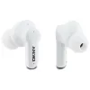 DKNY DKTWS3DNYAK auriculares intra-auriculares Bluetooth TWS com estojo de carregamento, acabamento em borracha mate, pretos