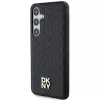DKNY DKHMS24MPSHRPSK S24+ S926 preto capa rígida padrão pele logótipo metálico MagSafe para Samsung Galaxy S24+