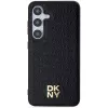 DKNY DKHMS24MPSHRPSK S24+ S926 preto capa rígida padrão pele logótipo metálico MagSafe para Samsung Galaxy S24+