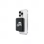 Karl Lagerfeld Power Bank Wireless 5000mAh 15W MagSafe preto Karl & Choupette Head Pin KF002166