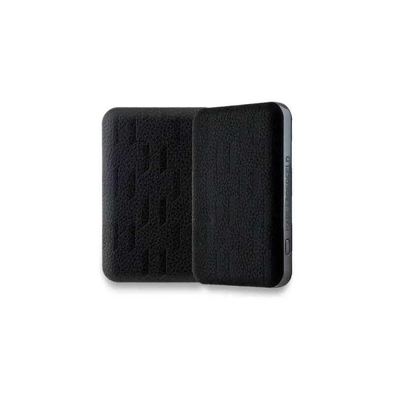 Karl Lagerfeld Power Bank Wireless 5000mAh 15W MagSafe preto Karl & Choupette Head Pin KF002166