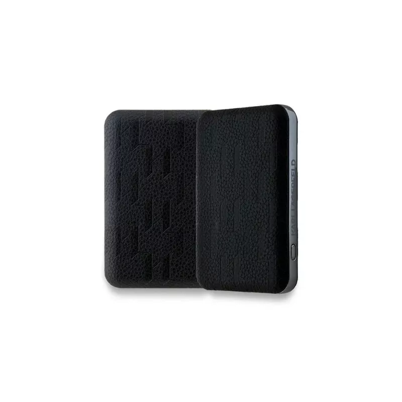 KARL LAGERFELD KLPB5FPGKSKIHK Power Bank sem fios 5000mAh 15W MagSafe preto