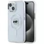 KARL LAGERFELD IML Metal Karl Head Capa MagSafe para Apple iPhone 15 Plus branco