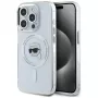 KARL LAGERFELD IML Metal Karl Head Capa MagSafe para Apple iPhone 15 Pro, branco