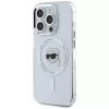 KARL LAGERFELD IML Metal Karl Head Capa MagSafe para Apple iPhone 15 Pro Max branco