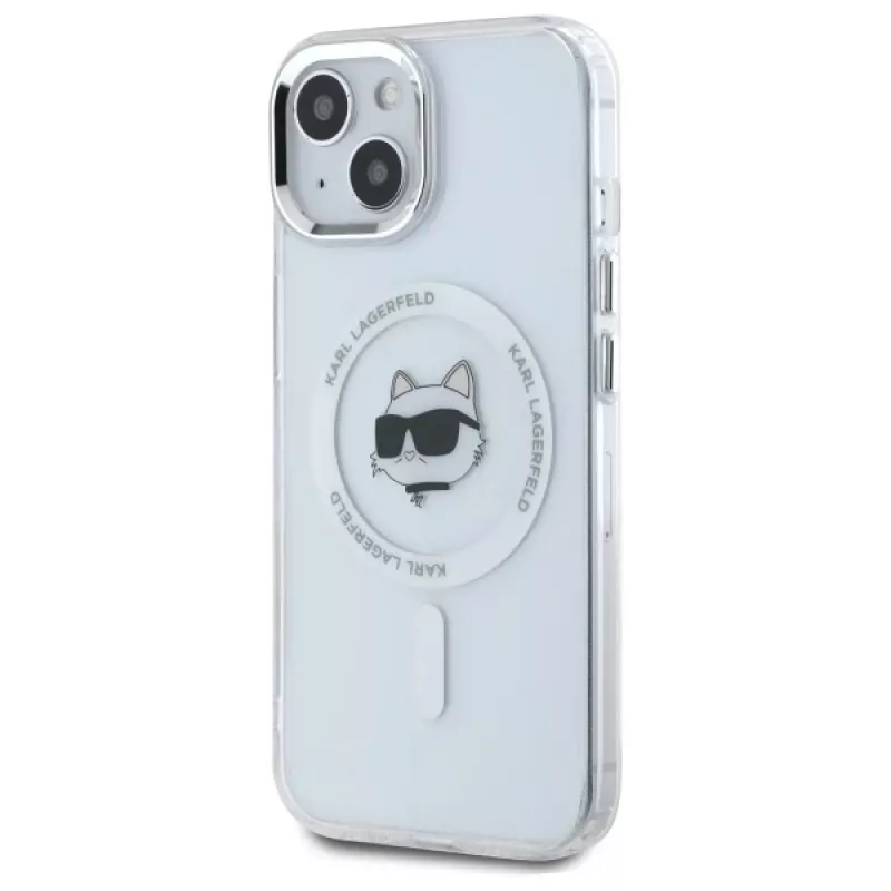 Karl Lagerfeld KLHMP15MHLSCHH Capa rígida para Apple iPhone 15 Plus 6,7