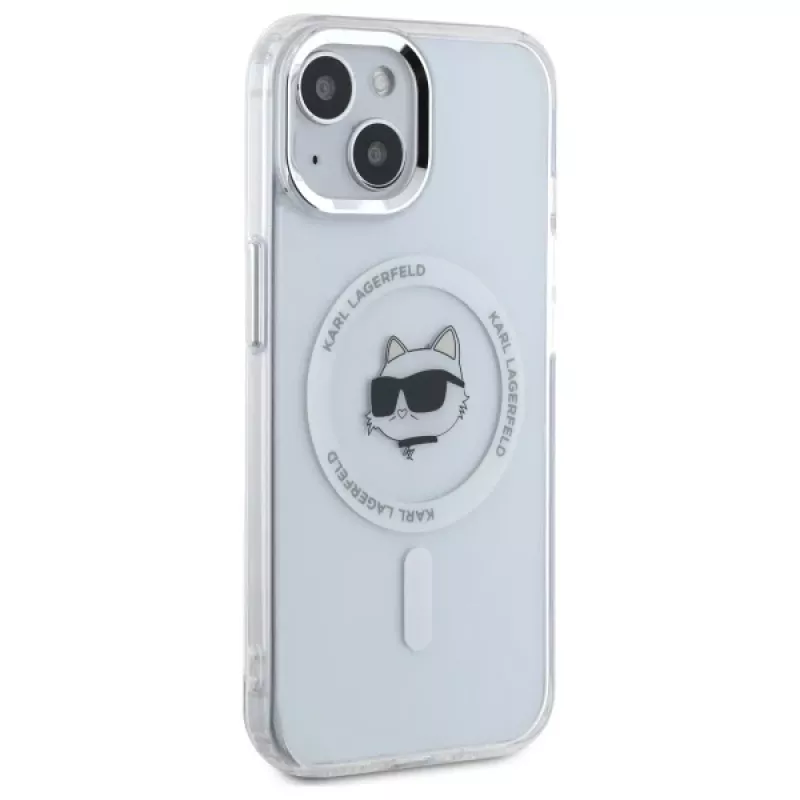 Karl Lagerfeld KLHMP15MHLSCHH Capa rígida para Apple iPhone 15 Plus 6,7