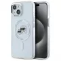 Karl Lagerfeld KLHMP14SHLSKCH Capa rígida IML Metal Karl & Choupette Head MagSafe para Apple iPhone 14 6,1
