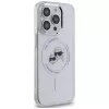 Karl Lagerfeld KLHMP14LHLSKCH Capa rígida IML Metal Karl & Choupette Head MagSafe para iPhone 14 Pro 6,1 inch branca