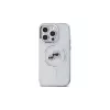 Karl Lagerfeld KLHMP14XHLSKCH Capa rígida IML Metal Karl & Choupette Head MagSafe para iPhone 14 Pro Max 6,7