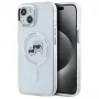 Karl Lagerfeld KLHMP15SHLSKCH Capa rígida IML Metal Karl & Choupette Head MagSafe para Apple iPhone 15 6,1