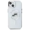 Karl Lagerfeld KLHMP15SHLSKCH Capa rígida IML Metal Karl & Choupette Head MagSafe para Apple iPhone 15 6,1