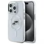 Karl Lagerfeld KLHMP15LHLSKCH Capa rígida IML Metal Karl & Choupette Head MagSafe para iPhone 15 Pro 6,1 inch branca
