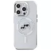 Karl Lagerfeld KLHMP15XHLSKCH Capa rígida IML Metal Karl & Choupette Head MagSafe para iPhone 15 Pro Max 6,7