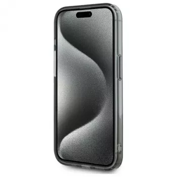 Karl Lagerfeld KLHMP15LHLSKIK Capa rígida IML Metal Karl Head MagSafe para Apple iPhone 15 Pro 6,1 inch preta