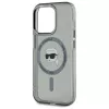 Karl Lagerfeld KLHMP15LHLSKIK Capa rígida IML Metal Karl Head MagSafe para Apple iPhone 15 Pro 6,1