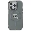 Karl Lagerfeld KLHMP15XHLSKIK Capa rígida IML Metal Karl Head MagSafe para iPhone 15 Pro Max 6,7