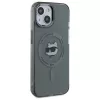 Karl Lagerfeld KLHMP15SHLSCHK Capa rígida IML Metal Choupette Head MagSafe para iPhone 15 6,1