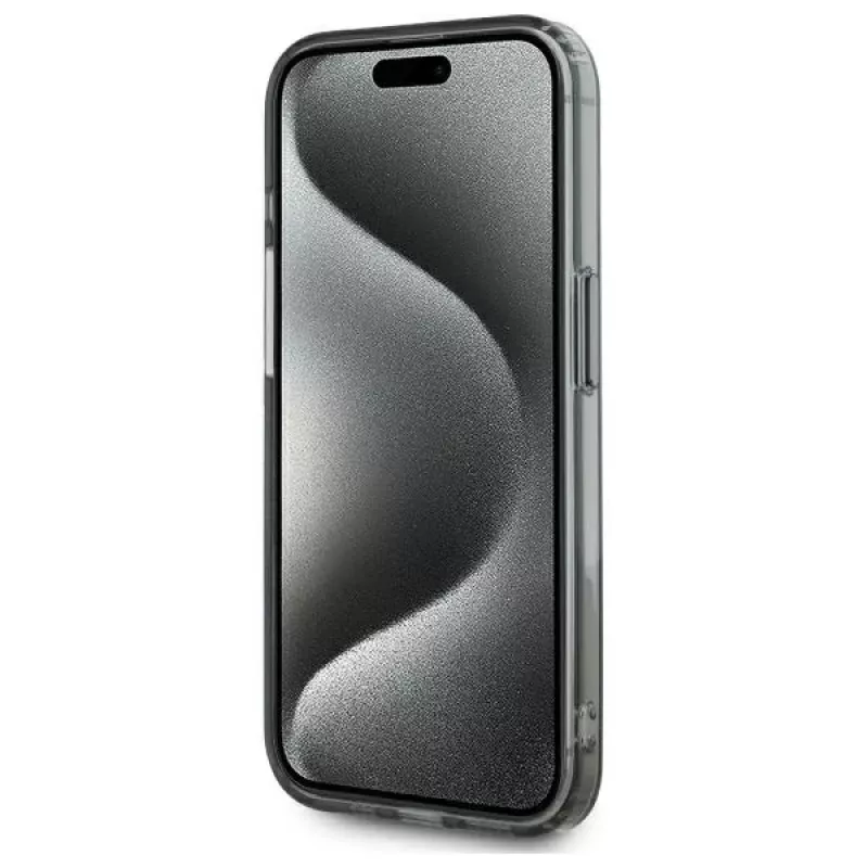 Karl Lagerfeld KLHMP15LHLSCHK Capa rígida IML Metal Choupette Head MagSafe para iPhone 15 Pro 6,1
