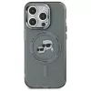 Karl Lagerfeld KLHMP15XHLSKCK Capa rígida IML Metal Karl & Choupette Head MagSafe para iPhone 15 Pro Max 6,7