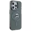 Karl Lagerfeld KLHMP15XHLSKCK Capa rígida IML Metal Karl & Choupette Head MagSafe para iPhone 15 Pro Max 6,7