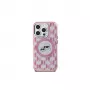 Karl Lagerfeld KLHMP15MHMCKMHP Capa IML Monogram Karl & Choupette Head MagSafe para iPhone 15 Plus 6,7 inch rosa