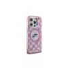 Karl Lagerfeld KLHMP15LHMCKMHP Capa traseira IML Monogram Karl & Choupette Head MagSafe para iPhone 15 Pro 6,1 inch rosa