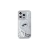 Karl Lagerfeld KLHMP15XLGKCSGH Capa rígida Liquid Glitter Karl & Choupette Head MagSafe transparente para iPhone 15 Pro Max 6,7