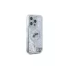 Karl Lagerfeld KLHMP15XLGKCSGH Capa rígida Liquid Glitter Karl & Choupette Head MagSafe transparente para iPhone 15 Pro Max 6,7