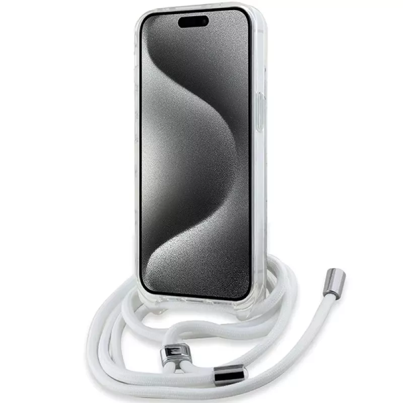 Karl Lagerfeld KLHMP14SHCCHNT Capa rígida IML Choupette Head & Cord MagSafe transparente para iPhone 14 / 13 / 15 6,1
