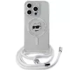 Karl Lagerfeld KLHMP15XHCCHNT Capa rígida IML Choupette Head & Cord MagSafe transparente para iPhone 15 Pro Max 6,7