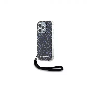 Karl Lagerfeld Capa traseira Zebra With Cord para Apple iPhone 15 Pro Max 6,7