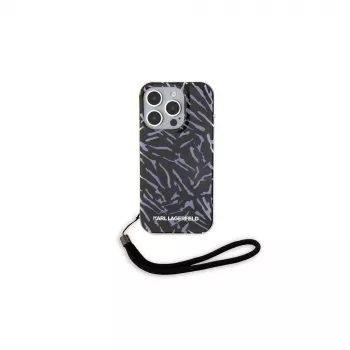 Karl Lagerfeld Capa traseira Zebra With Cord para Apple iPhone 15 Pro Max 6,7