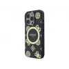 Guess GUHMP16LH4PYEEK Capa rígida IML Peony On 4G Background MagSafe preta para Apple iPhone 16 Pro 6,3