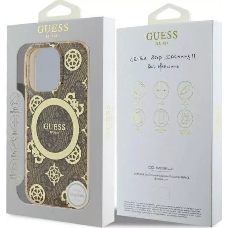 Guess GUHMP16XH4PYEEW Capa rígida para iPhone 16 Pro Max 6,9