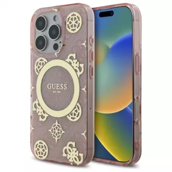 Guess GUHMP16LH4PYEEP Capa rígida para iPhone 16 Pro 6,3
