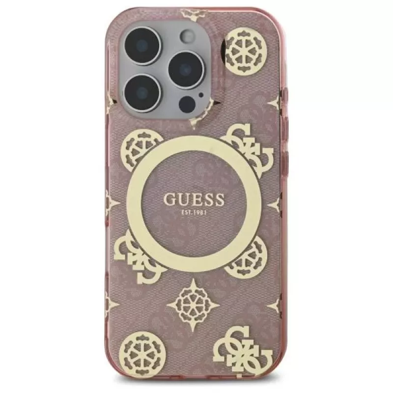 Guess GUHMP16LH4PYEEP Capa rígida para iPhone 16 Pro 6,3