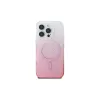 Guess Capa MagSafe IML Glitter Gradient para iPhone 16 Pro (rosa)