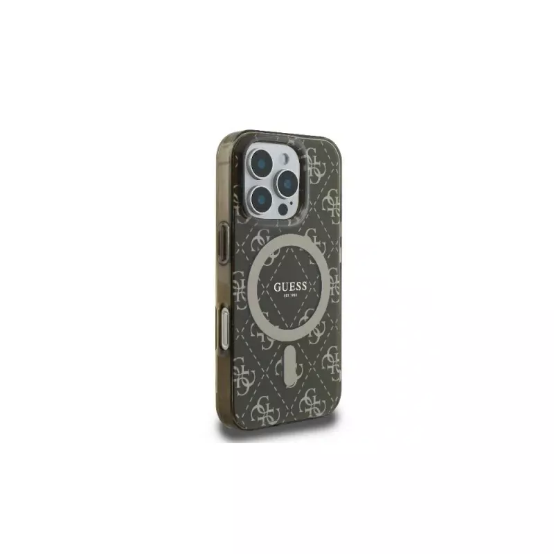 Guess GUHMP16LH4DTEW Capa rígida para iPhone 16 Pro 6,3
