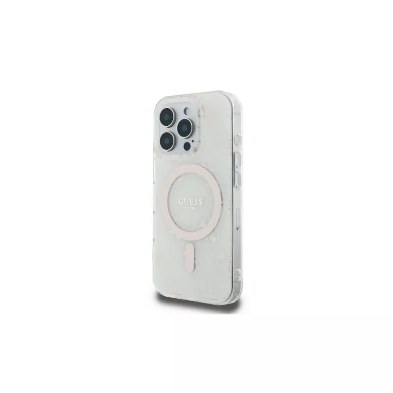 Guess GUHMP16LH4DTEH Capa rígida para iPhone 16 Pro 6,3